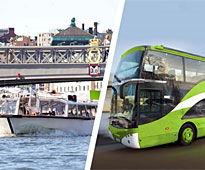 Hop onop off buss och båttur i Stockholm