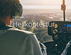 Boka Helikoptertur i Stockholm