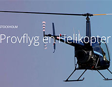 Boka provflyg en helikopter