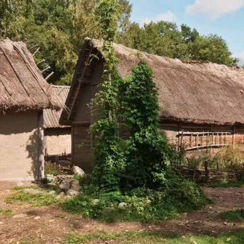 Vikingastaden Birka på ön Mälaren