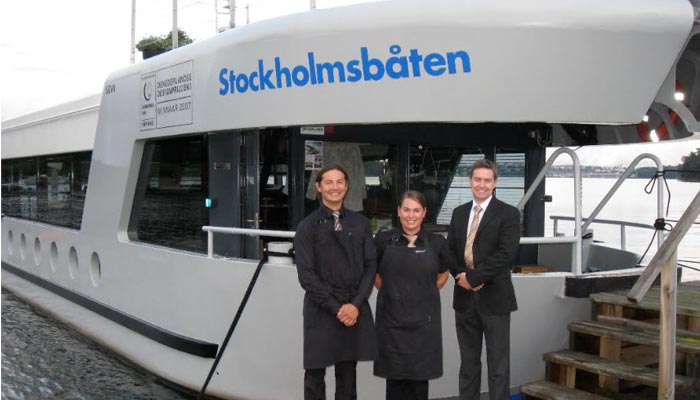 Konferens på båt i Stockholm