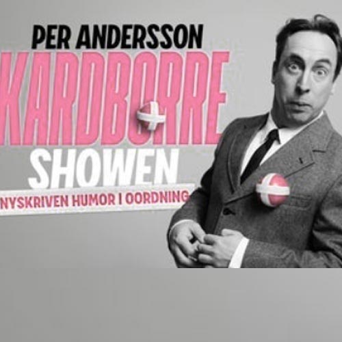 Kardborreshowen Per Andersson biljett i Stockholm