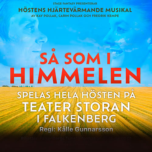 Boka Så som i himmelen musikalpaket i Falkenberg